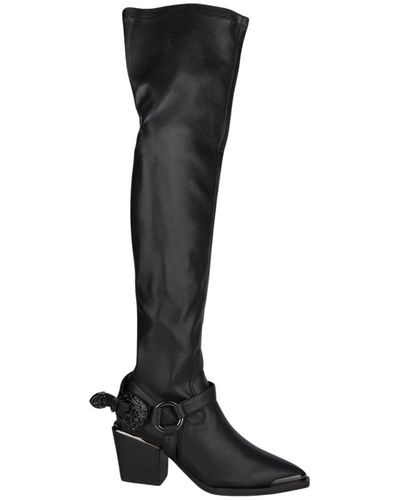 Alma En Pena. Over-Knee Boots - Black