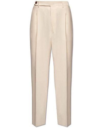 Brioni Trousers > slim-fit trousers - Neutre