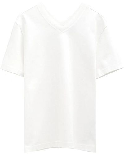 Bottega Veneta Magliette in cotone bianca per donne - Bianco