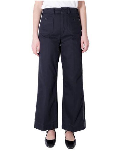 The Seafarer Wide Trousers - Blue