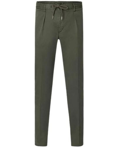 Profuomo Prof - trousers > slim-fit trousers - Vert