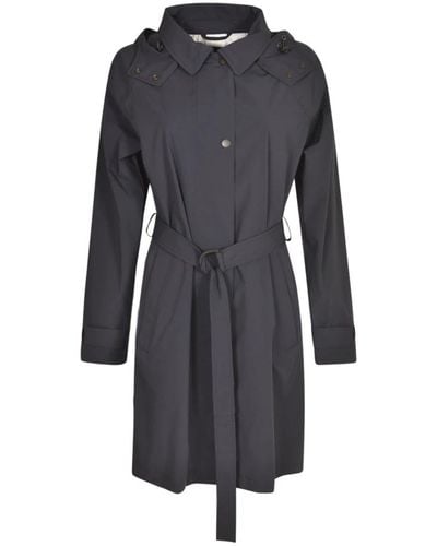Woolrich Belted Coats - Black