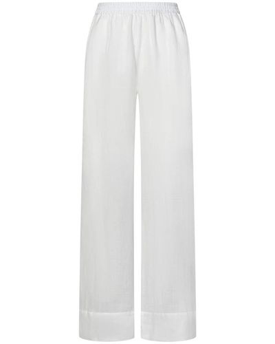 Fisico Wide Trousers - White