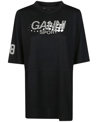 Ganni T-Shirts - Black
