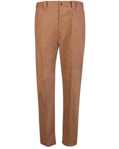 Nine:inthe:morning Slim-Fit Trousers - Brown