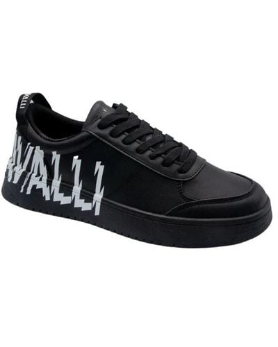 Just Cavalli Sneakers in pelle nera modello 76qa3sm5 - Nero