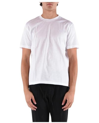 Paolo Pecora Baumwoll T-Shirt mit Regular Fit - Weiß