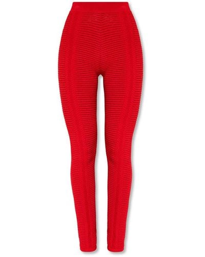 Balmain High-waisted trousers - Rouge