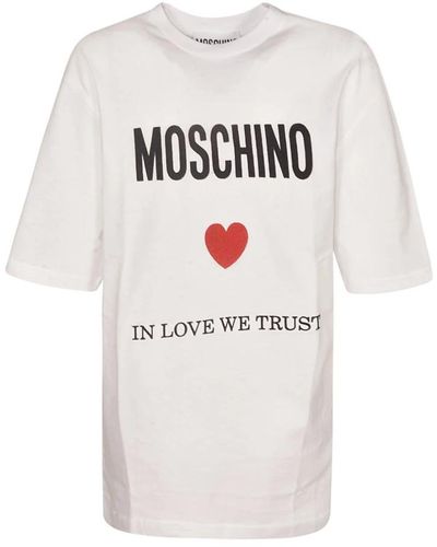 Moschino Stilvolle t-shirts und polos - Weiß