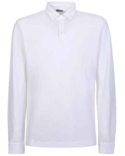 Zanone Polo Shirts - White