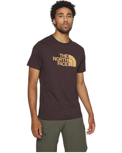 The North Face T-shirt mezza manica caffè - Marrone