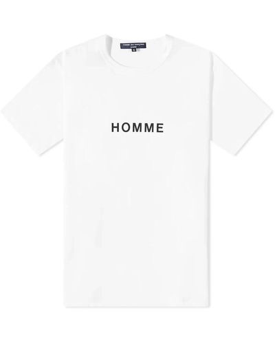 Comme des Garçons Stilvolles weißes t-shirt für männer