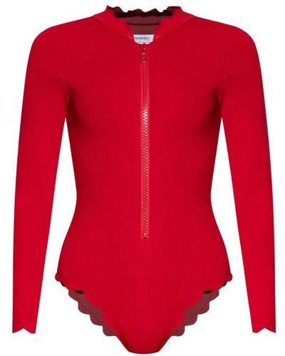 Marysia Swim Sea Rashguard one-piece swimsuit - Rot