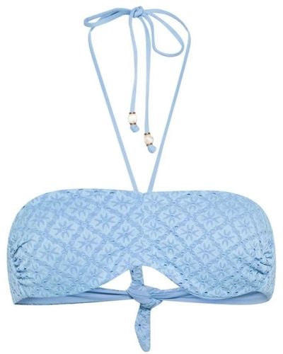 Twin Set Fiordaliso bandeau bikini top - Blau