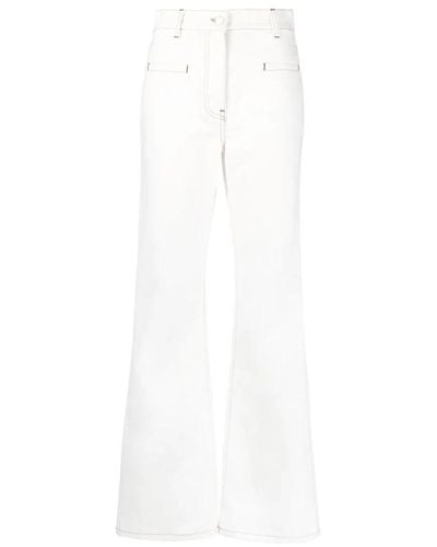 JW Anderson Jeans flare bianchi - Bianco