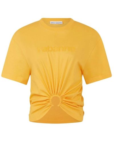 Rabanne T-Shirts - Yellow