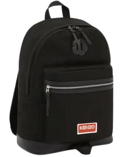 KENZO Abenteuerlicher rucksack mit blumeneinsatz - Schwarz