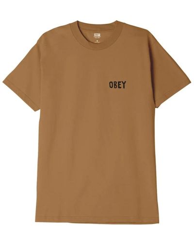 Obey T-shirt - Marrone