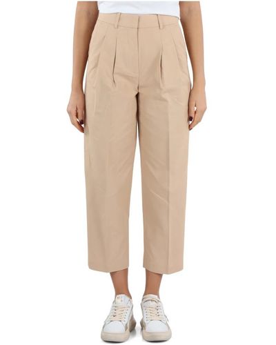 Michael Kors Cropped Trousers - Natural