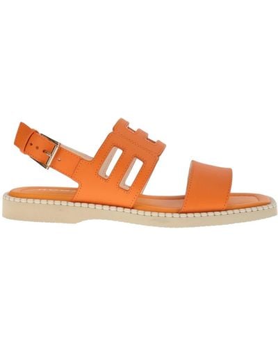 Hogan Flat Sandals - Orange