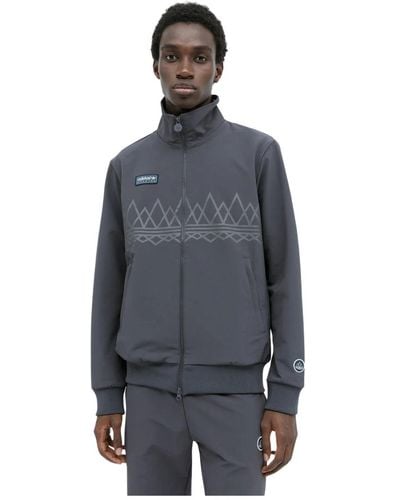 adidas Originals Track jacket mit grafikdruck - Grau