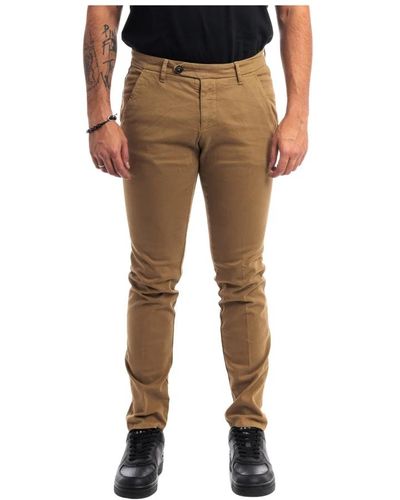 Roy Rogers Trousers > slim-fit trousers - Marron