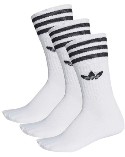 adidas E ikonische Crew-Socken für Männer und Frauen - Weiß
