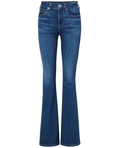Veronica Beard Jeans a vita alta con gamba svasata - Blu