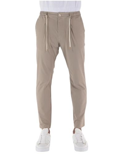 Cruna Slim-Fit Trousers - Grey