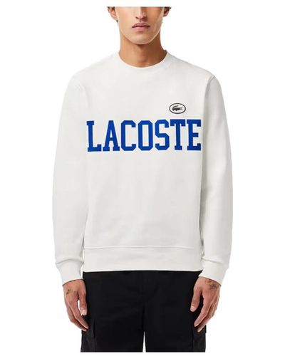 Lacoste Weißer pullover casual stil