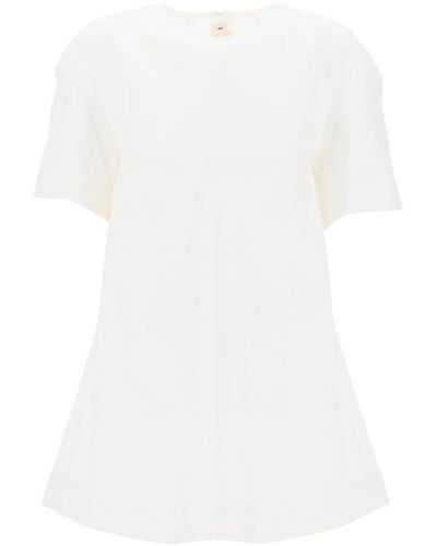 Marni Cocoon cady dress - Bianco