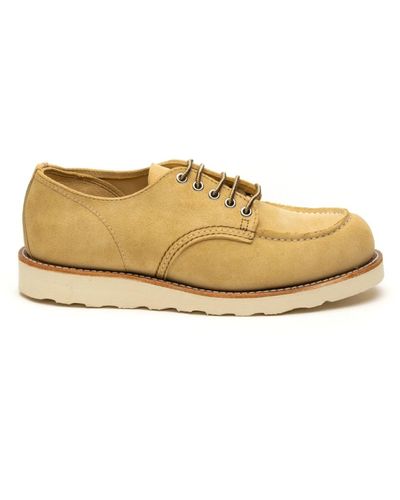 Red Wing Flache sand moc toe schuhe - Natur
