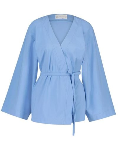 Jane Lushka Alvera kimono blazer | blau