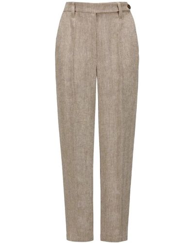 Brunello Cucinelli Slim-Fit Trousers - Grey