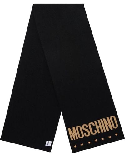Moschino Winter Scarves - Black