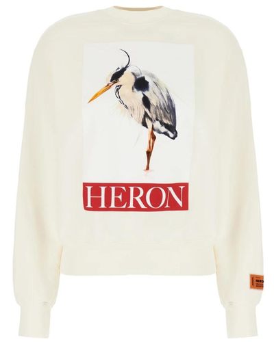 Heron Preston Stylischer felpe sweatshirt - Weiß