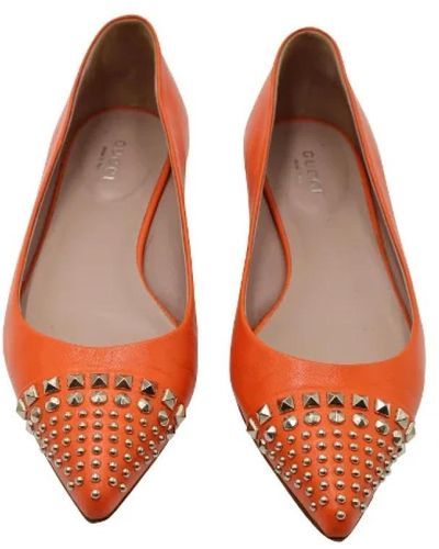 Gucci Pre-owned > pre-owned shoes > pre-owned pumps - Orange