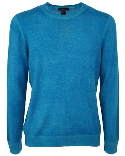 Avant Toi Round-Neck Knitwear - Blue