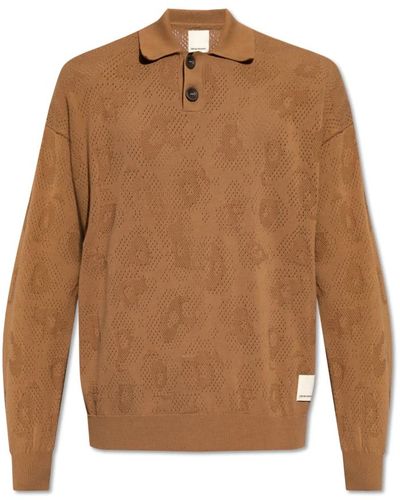 Emporio Armani Pullover mit kragen - Braun