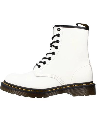 Dr. Martens Lace-Up Boots - White