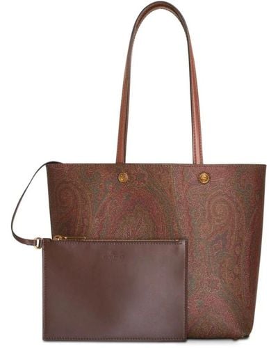 Etro Tote Bags - Brown