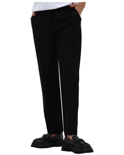 Twin Set Pantalones ligeros de con bolsillos laterales - Negro