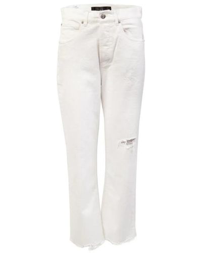 Gucci Jeans blancos slim fit cintura alta