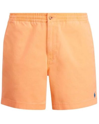 Polo Ralph Lauren Classici pantaloncini arancioni in cotone misto prepster - Arancione