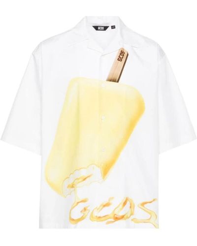 Gcds Short sleeve shirts - Gelb
