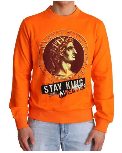 Dolce & Gabbana Sweatshirts & hoodies > sweatshirts - Orange