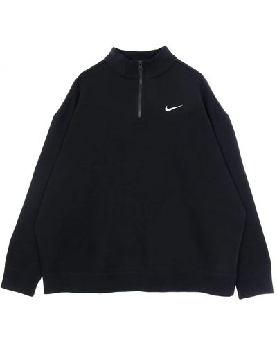 Nike Klassischer trend fleece quarter zip pullover - Schwarz