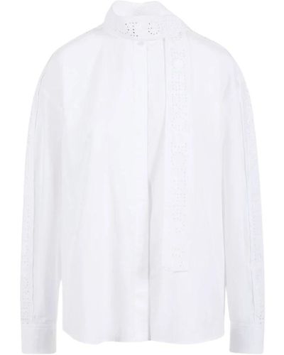 Iceberg Camicia bianca oversize con logo - Bianco