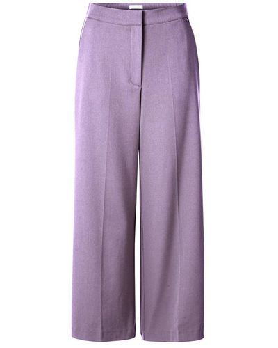 Rich & Royal Wide Trousers - Purple