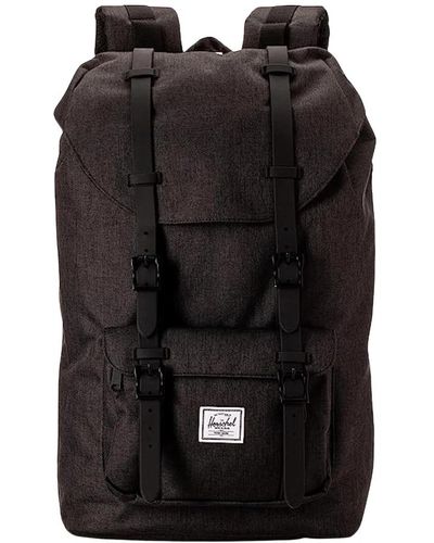 Herschel Supply Co. Rucksack little america mid backpack 17 l mit laptopfach, seitenfach und fronttasche - Schwarz
